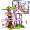 Tree House Building Set for Girls - 558pcs Treehouse Building Blocks Toys Forest Camp House Bricks Kit with Animals Birthday for Kids Girls Boys Age 6 7 8 9 10 11 12+