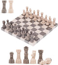 Marble Chess Set for Adults 10 Inch Handmade Verona &amp Oceanic Chess Board with 32 Pieces &amp 2 Extra Queens Luxury Travel Chess Game Elegant Gift for Women &amp Home Decor
