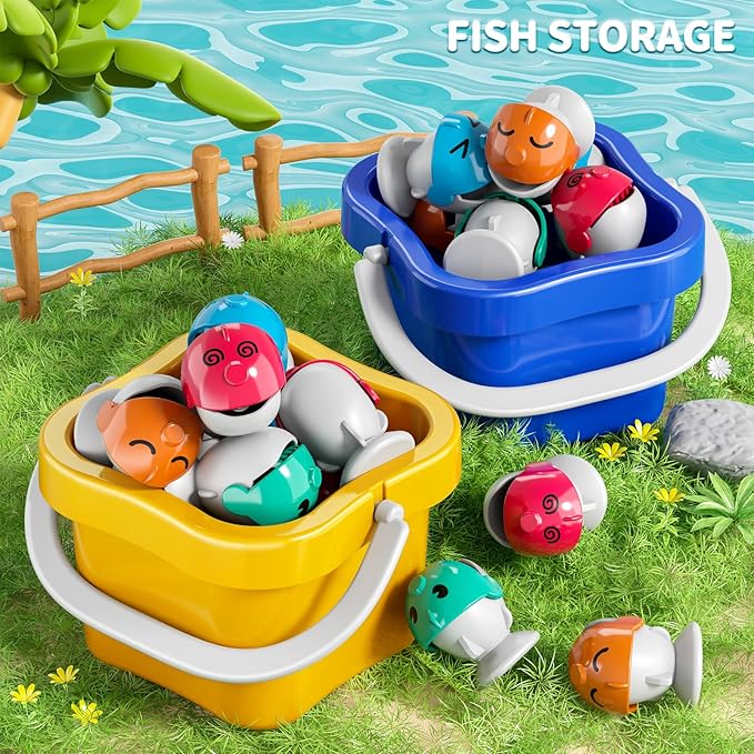 Magnetic Fishing Game for Kids Toddlers 3-5 70 pcs Fishing Toys for Kids Toddlers 3-5 Fishing Table Toys Board Game Birthday Gifts for 3 4 5 6 7 8 Years Old Toddler Kid