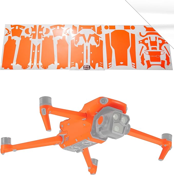 WRAPGRADE Skin Compatible with DJI Mavic 3 Pro (Racing White)