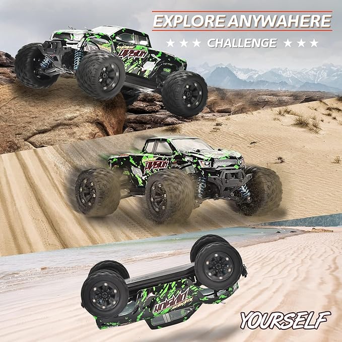 TENSSENX 1:18 Scale All Terrain RC Cars 40KPH High Speed 4WD Remote Control Car with 2 Rechargeable Batteries 4X4 Off Road Monster Truck 2.4GHz Electric Vehicle Toys Gifts for Kids and Adults