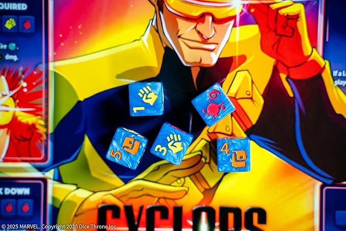 Marvel X-Men Dice Throne Box 2 4 Hero Box Featuring Cyclops Jean Grey Gambit &amp Rogue Competitive Board Game Stand-Alone &amp Cross Compatible Officially Licensed