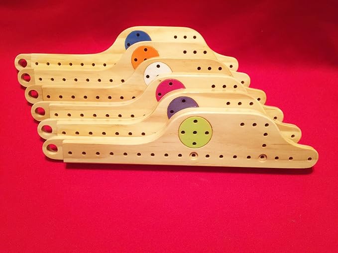 Pegs and Jokers Solid Wood 6 Player Game