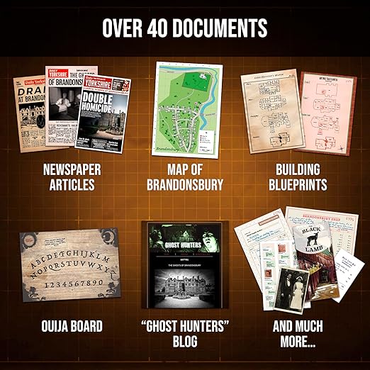 PROFILER - The Ghosts Of Brandonsbury : Discover the secrets of a doomed hotel – Murder Mystery Games for Adults – Individuals Date Night Family Night