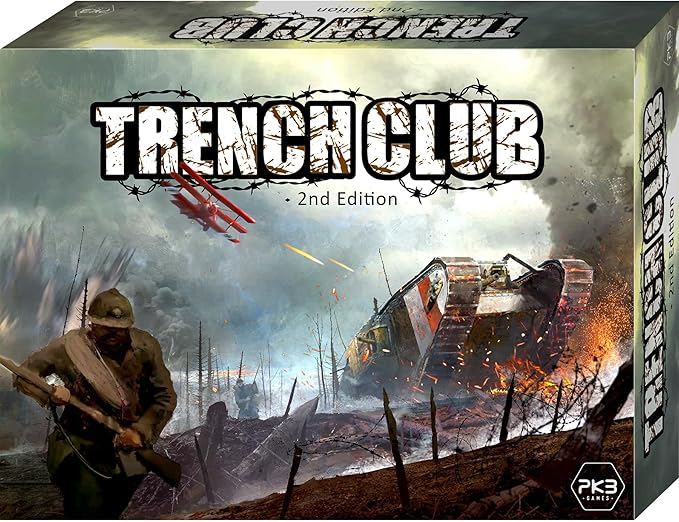 Trench Club WWI War Miniatures Strategy Board Game Ages 14+ 1-4 Players 2+ Hours Playing Time