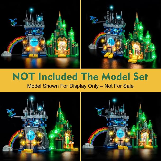 Light kit Compatible with Lego 75689 Emerald City &amp Kiamo Ko Castle - No Model Only Light LED Lighting Accessories Compatible with Lego 75689