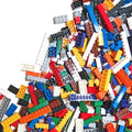 Play Platoon 6 Pound Bulk Building Bricks Set- 10 Classic Colors Bulk Building Blocks Play Set Generic Brick Parts for Boys and Girls Classic