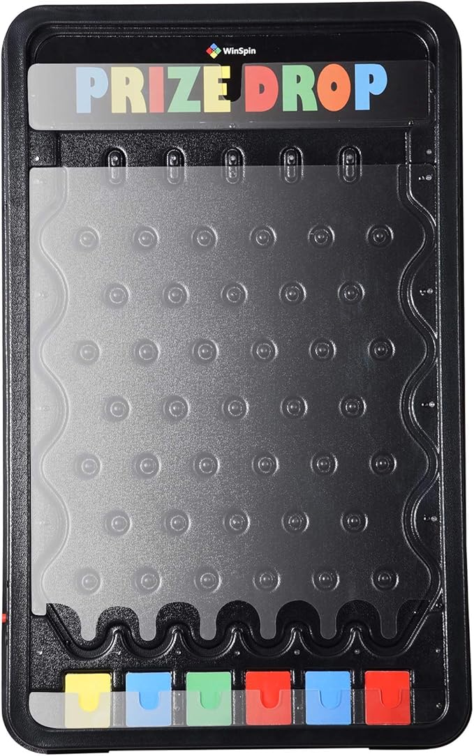 30x19 Prize Drop Plinko Board with Led Foldable Stand with 8 Playing Pucks Tabletop Penny Drop Game for Carnival Trade Show Live Stream Party