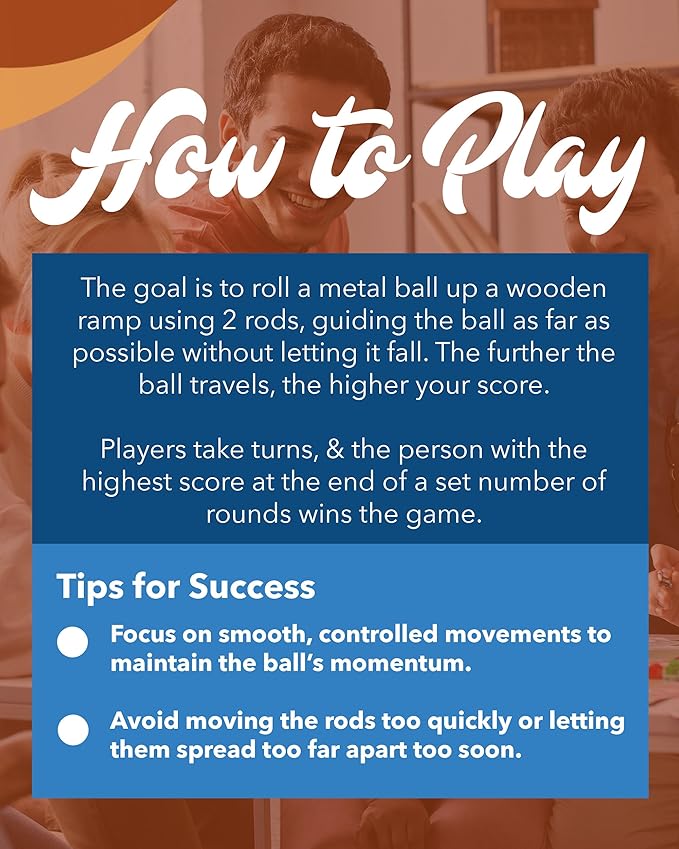 WE Games Shoot the Moon Game (10 Count) Large 18 inch Size Solid Natural Wood Retro Games for Adults Classic Table Top Board Game