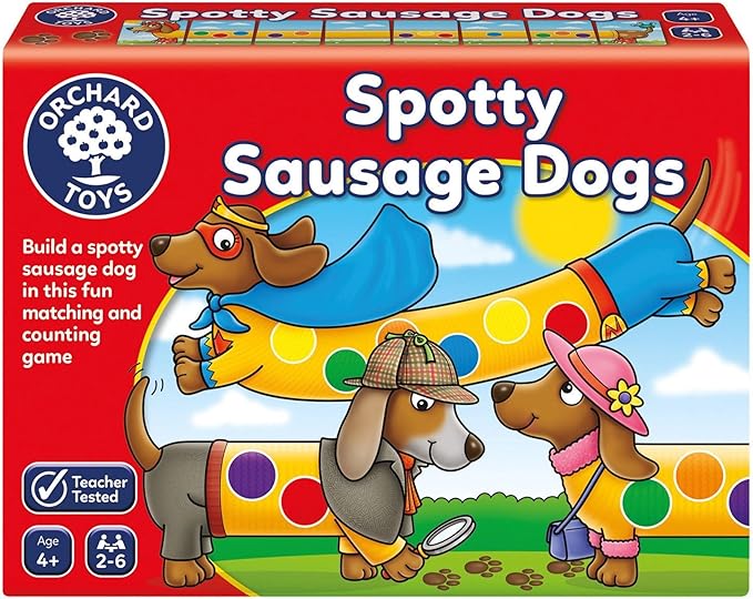 Orchard Toys Spotty Sausage Dogs Game Fun Memory and Counting Game Perfect for Children Age 4+ Family Game Educational Toy Games
