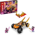 LEGO NINJAGO Cole’s Dragon Cruiser Car Toy 71769 Ninja Toys with Golden Kai Cole and Snake Warrior Minifigures Gifts for Kids Boys &amp Girls