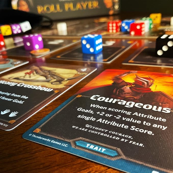 Roll Player Board Game | Dice Game of Fantasy Character Creation | Competitive Strategy Drafting &amp Dice Placement | Adults &amp Family Game | 60-90 Minutes for 1-4 Players by Thunderworks Games
