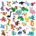 30 Pack Mini Animal Building Blocks Party Favors for Kids with 90 ModelsClassroom PrizesBirthday GiftsEasterChristmasValentine's Day Toys for Boys Girls Ages 6+