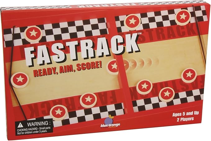 Fastrack Board Game by Blue Orange Games - The Original 2-Player Disc Slinging Fast Action Game.