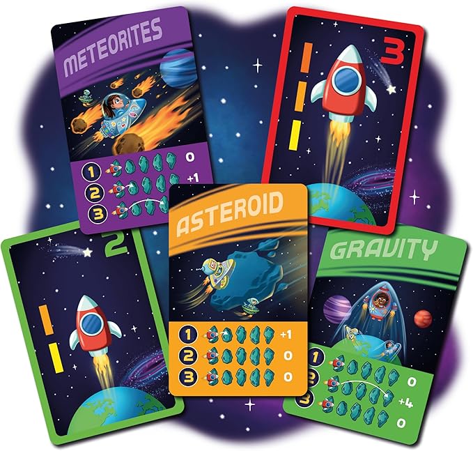 Little Astronauts Board Game for Kids Ages 4+ - Race Rockets Around The Solar System &amp Explore Space - Fun Family Strategy Adventure Game - Easy to Learn - Educational Gift for Boys &amp Girls