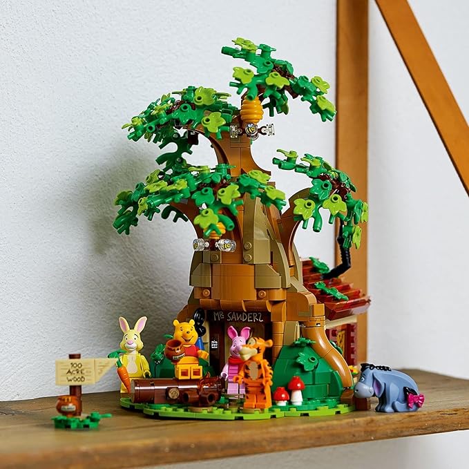 LEGO Ideas Disney Winnie The Pooh 21326 Building Set - Home Décor Collectible Gift with Piglet Minifigure and Eeyore Figure Pooh Bear House Opens for Easy Access Classic Display Model for Adults