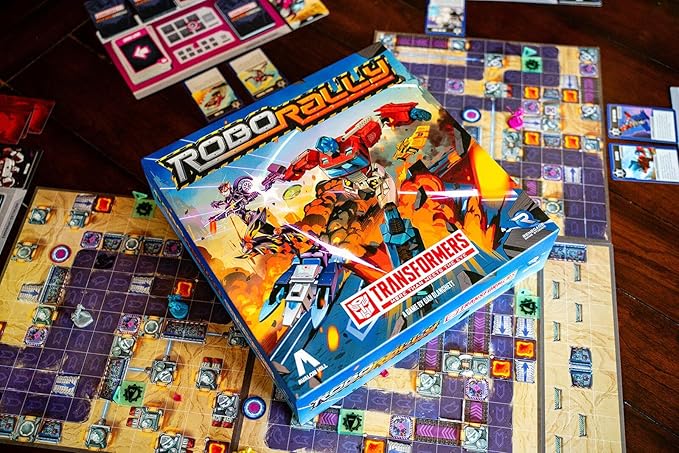 Renegade Game Studios Robo Rally Transformers Racing Board Game - 2-4 Players Ages 14+ Strategic Gameplay