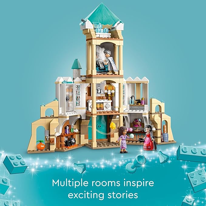 LEGO Disney Wish: King Magnifico’s Castle 43224 Building Toy Set A Collectible Set for Kids Ages 7 and up to Play Out Favorite Scenes from The Disney Movie Inspire Pretend Play Within The Palace