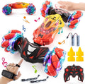 Gesture Sensing RC Stunt Car 2.4GHz 4WD Stunt Car Toys for Ages 6-12 yr Boys Girls Hand Controlled Remote Control Twist Cars Offroad 360° Rotation with Lights and Music for Birthday Gifts