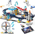 2 in 1 Space Roller Coaster Building Set for Kids 6+ 788PCS STEM Astronaut &amp Spaceship Toy Creative Space Station Construction Kit Birthday for Boys Girls Ages 6-12