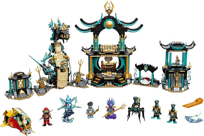 LEGO NINJAGO Temple of The Endless Sea 71755 Building Kit Underwater Playset Featuring NINJAGO Kai and Snake Toy New 2021 (1060 Pieces)