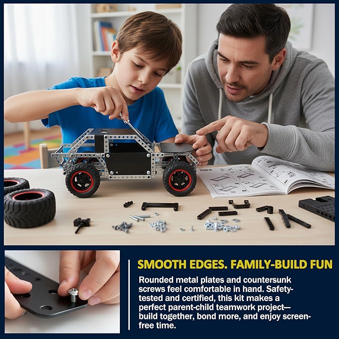 Metal Building Toys for Boys &amp Girls 8-12 Years Old 496 Pcs Off-Road Vehicle Model Truck Kits STEM Engineering Construction Set Monster Car Educational Gift for Kids Ages 8 9 10+