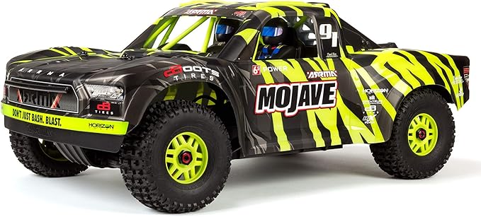 ARRMA RC Truck 1/7 Mojave 6S V2 4WD BLX Desert Truck with Spektrum Firma (Ready-to-Run) Green/Black ARA7604V2T1