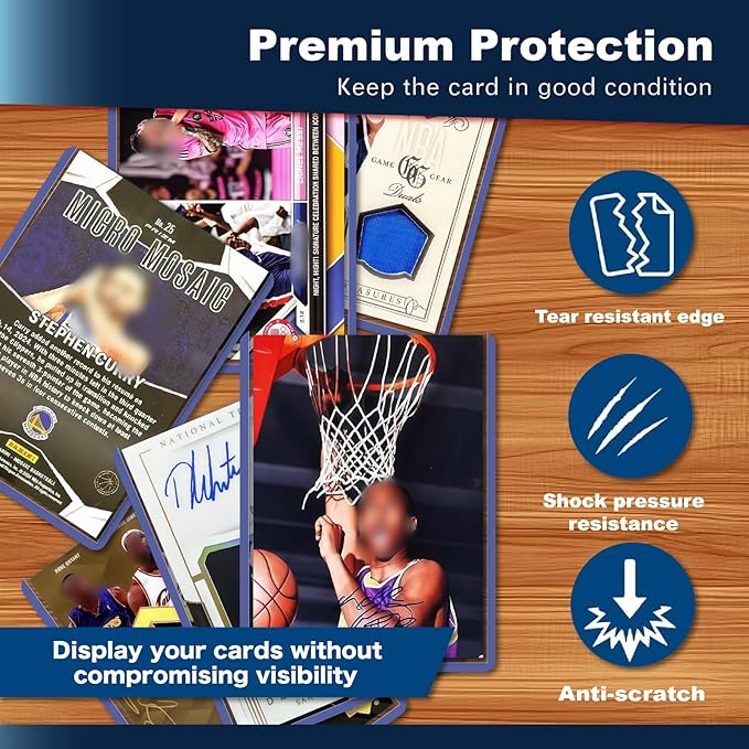 500 Hard Card Sleeves Card Toploaders for Protection for Baseball Football Premium Top Loaders for Cards Ensuring Safety (500 Hard Sleeves)