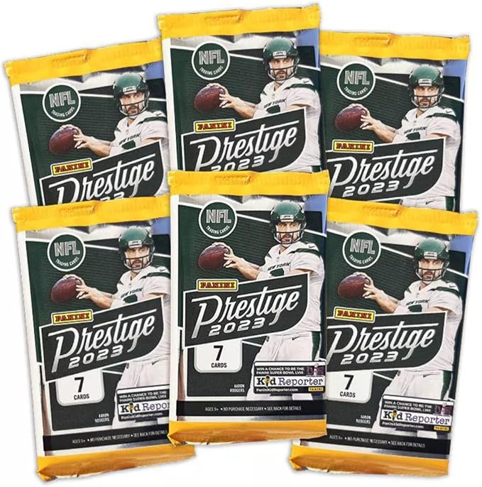 2023 Panini Prestige Football Trading Card Mega Box - 42 Football Cards - Looks for rookies Like CJ Stroud Will Levis Anthony Richardson Bryce Young and More!