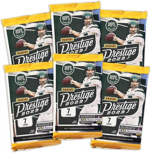 2023 Panini Prestige Football Trading Card Mega Box - 42 Football Cards - Looks for rookies Like CJ Stroud Will Levis Anthony Richardson Bryce Young and More!