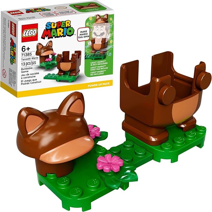 LEGO Super Mario Tanooki Mario Power-Up Pack 71385 Building Kit Collectible Gift Toy for Creative Kids New 2021 (13 Pieces)