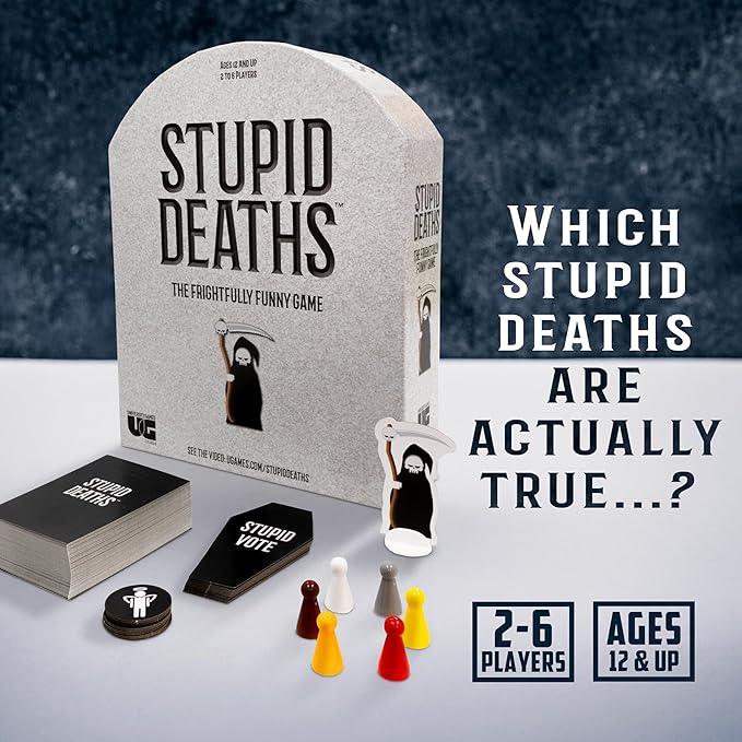 University Games | Stupid Deaths The Party Game for Adults &amp Teens Ages 12 &amp Up (01404)
