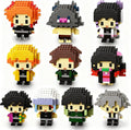 10 Kill Demon Anime Figures Building Block Kit Set Top Popular Monster Slayer Characters Micro Brick Models Head Japanese Manga Toy Merch Collectible Valentine's Day Gift for Fans Teen 14+(2000PCS)
