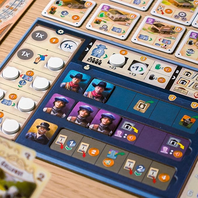Asmodee Great Western Trail 2nd Edition Board Game - Epic Strategy Board Game for Ranchers and Adventurers Family Game for Kids &amp Adults Ages 12+ 1-4 Players 75-150 Min Playtime