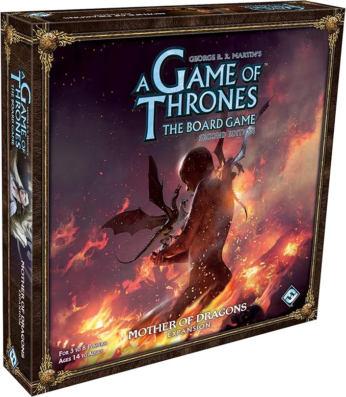 Asmodee A Game of Thrones The Board Game Mother of Dragons Expansion Strategy Game for Kids &amp Adults Ages 14+ 3-8 Players 2-4 Hour Playtime Made by Fantasy Flight Games