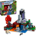 LEGO Minecraft The Ruined Portal Building Toy 21172 with Steve and Wither Skeleton Figures Gift Idea for 8 Plus Year Old Kids Boys &amp Girls