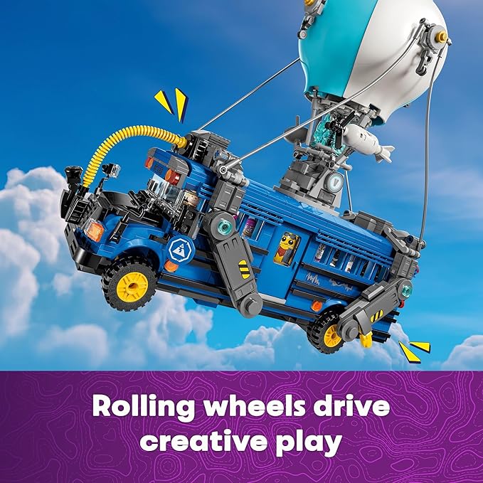 LEGO Fortnite Battle Bus Building Toy - Collectible Fortnite Toy for Kids Boys &amp Girls Ages 10+ - Pretend Play Set with 9 Minifigures from Video Game - Gift for Birthdays - 77073