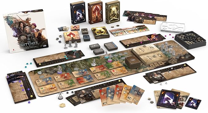 The Witcher: Path of Destiny Deluxe Edition - Competitive Tableau-Building Strategy Game Featuring Geralt Yennefer Ciri &amp More Ages 14+ 1-5 Players 45-90 Minute Playtime