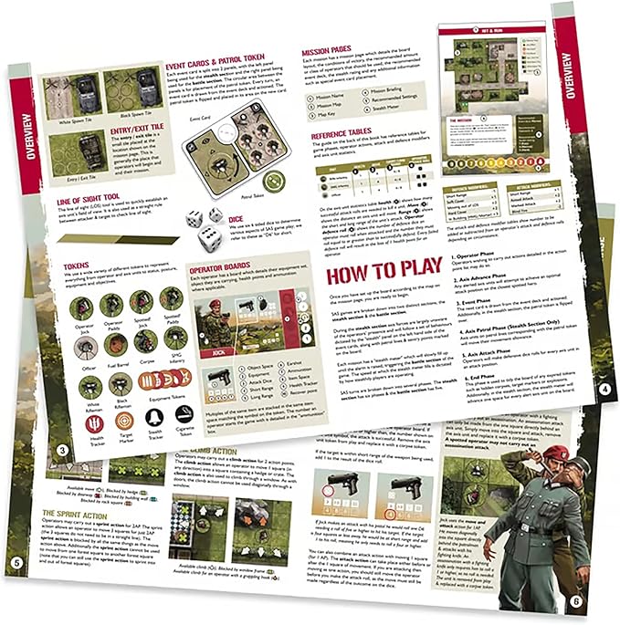 Word Forge Games: SAS Rogue Regiment - Core Game Strategy Board Game WWII Stealth Action Game Military Theme Ages 14+ 1-4 Players 60 Min
