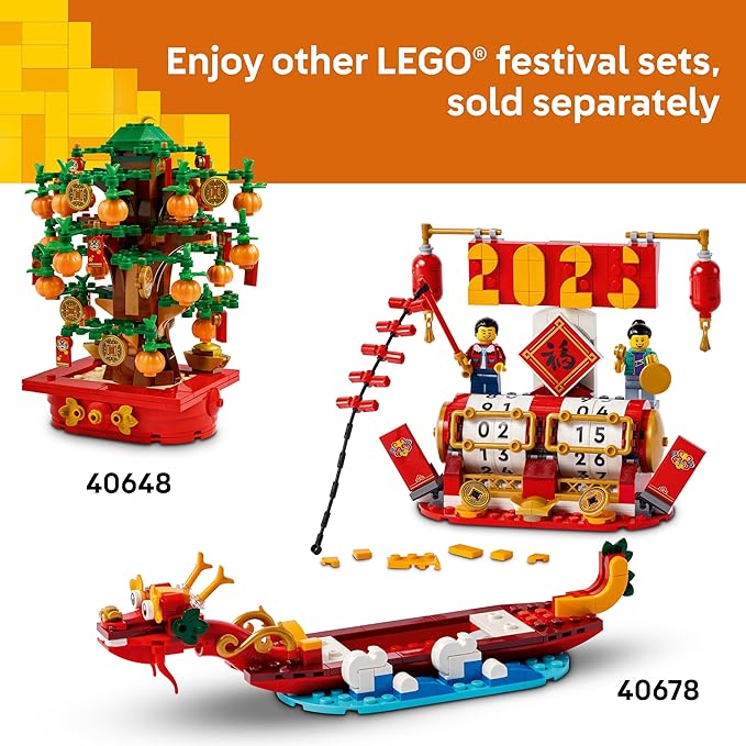 LEGO Money Tree - Lunar New Year Building Toy - Kids Chinese Culture Learning and Educational Toy for Boys and Girls Ages 9+ - Holiday Decorations for Table - 40648