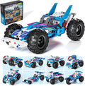 Technic 9 in 1 Pull-Back Car Building Set - Off-Road Race Vehicle Models for Boys and Girls STEM Engineering Toy for Kids Ages 8 and Up | Ideal Gift for Birthdays
