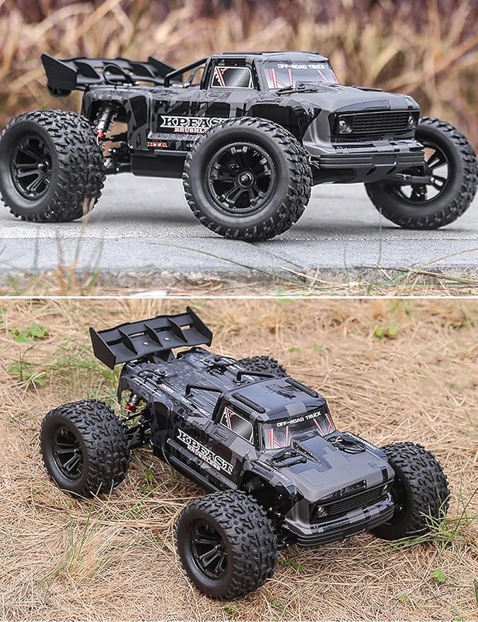 1/12 Brushless Fast RC Car for Adults 4WD Electric Off-Road RC Monster Truck 60KM/H High Speed RC Car W/Hobbywing ESC Flysky FS-G4P 3S Lipo for Hobby RTR Toy Gifts