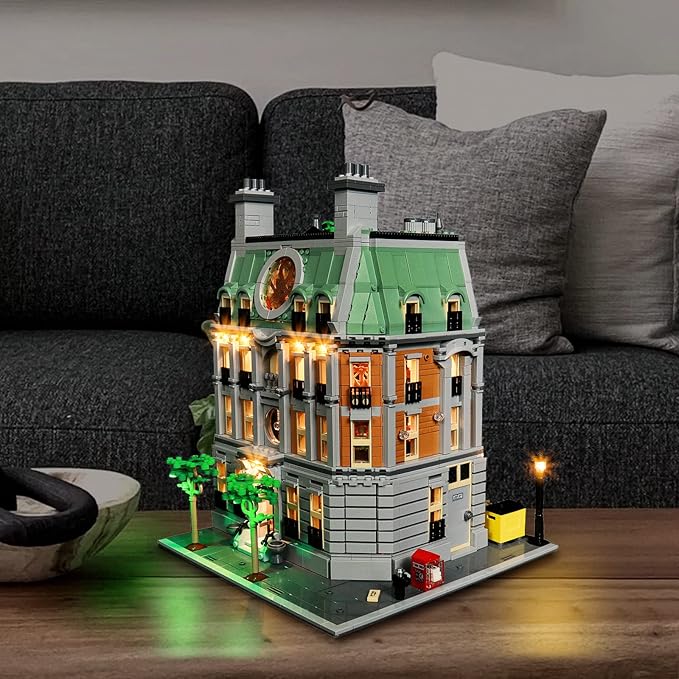 BrickBling LED Light Compatible with Lego Sanctum Sanctorum 76218 Modular Building Set Creative Lights Compatible with Lego 76218-Upgraded Version (Without Model)
