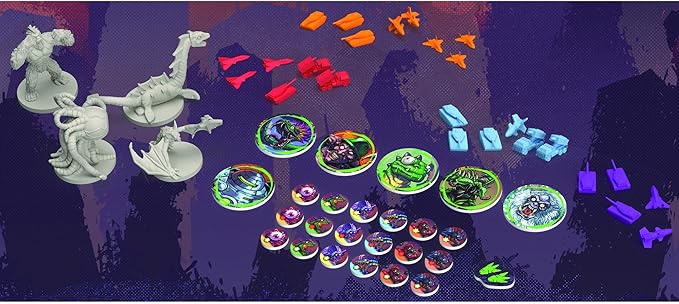 Renegade Game Studios Monsters Menace the World Strategy Board Game with Miniatures 2-4 Players Ages 14+