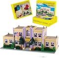 Simpsans Springfiald School Building Blocks - Moc American SCA Two-Story ArchitectureModular City House Building Sets - 3500 Pieces - for AdultsHobbyistCollector