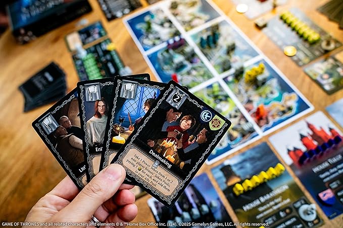 Tiny Epic Game of Thrones Board Game Strategy Game for Adults &amp Teens 1-4 Players 60+ Min Playtime Play as Iconic Westeros Characters Custom Dice Miniatures Metal Coins and Wooden Componen