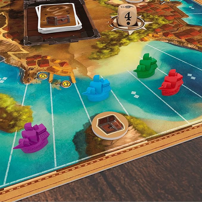 Jamaica Board Game (New Edition) - Family-Friendly Pirate Racing Game Strategy Game for Kids &amp Adults Ages 8+ 2-6 Players 30-60 Minute Playtime Made by Space Cowboys