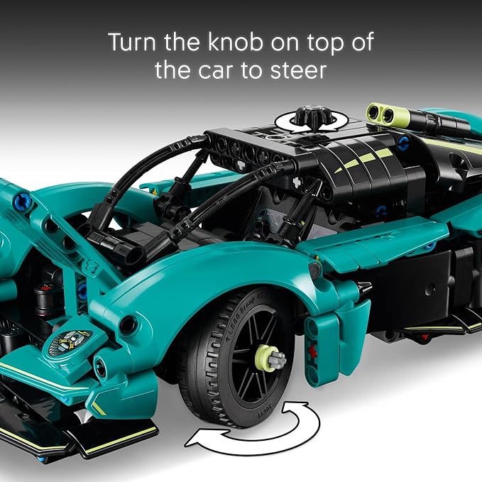 LEGO Technic Aston Martin Valkyrie Toy Car - Kids Model Kit Toy for Boys and Girls Ages 9+ - Vehicle Building Set for Pretend Play &amp STEM Learning - Sports Car Gift Idea for Birthdays - 42208