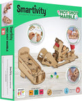 Smartivity Hot Shot Marble 3D Wooden Model Engineering STEM Learning Toy for Kids Ages 6 and Up includes Rubber Bands Marbles Engineered Wood Components Instruction Manual Learner's Log