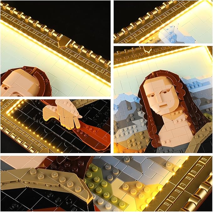 YEABRICKS LED Light for 31213 Art Mona Lisa Building Blocks Model (Building Set NOT Included)